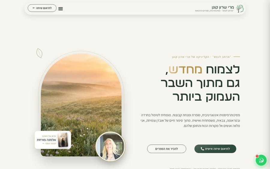 מרי שרון קוגן, פסיכותרפיה, ספרים והרצאות