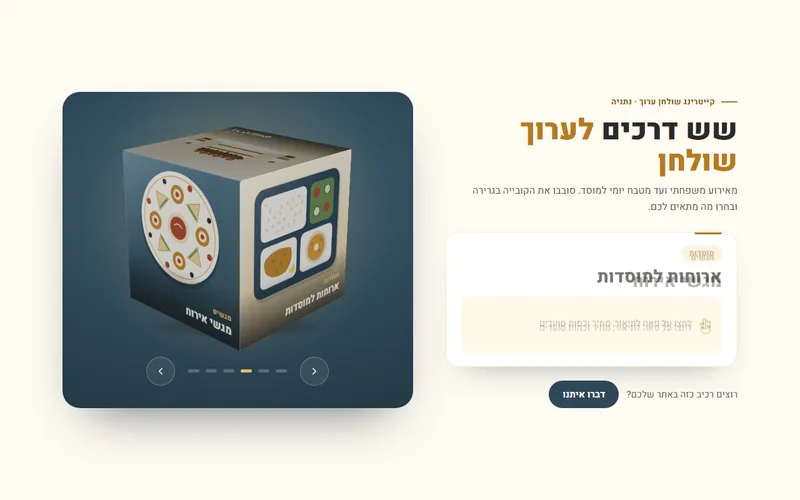קוביית תמונות תלת-ממדית מסתובבת, דמו חי